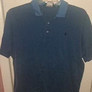 Polo by Ralph Lauren Navy and Black Striped Shirt
